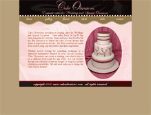 Tablet Screenshot of cakeobsessions.com